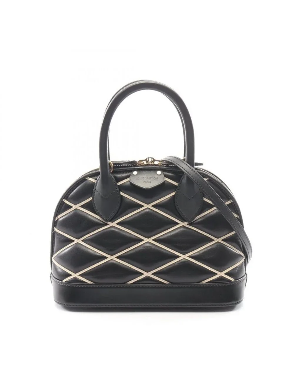 Louis Vuitton Handbag Alma BB Maltage Noir 2-Way Leather
